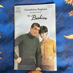 Beehive 60s Canadians Raglans knitting book